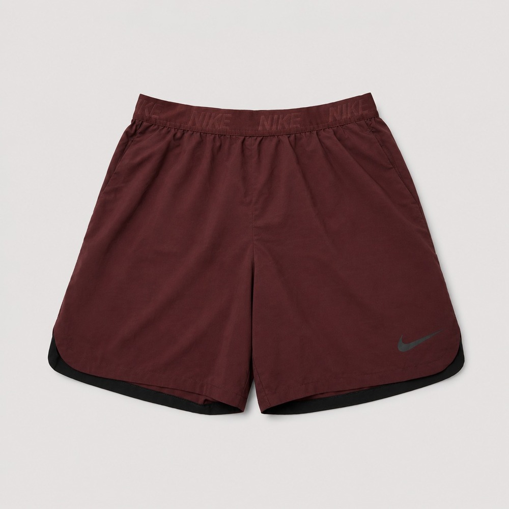 Nike Mens L Dri-FIT Running Shorts Burgundy Maroon 7" Lined Athletic Gym
